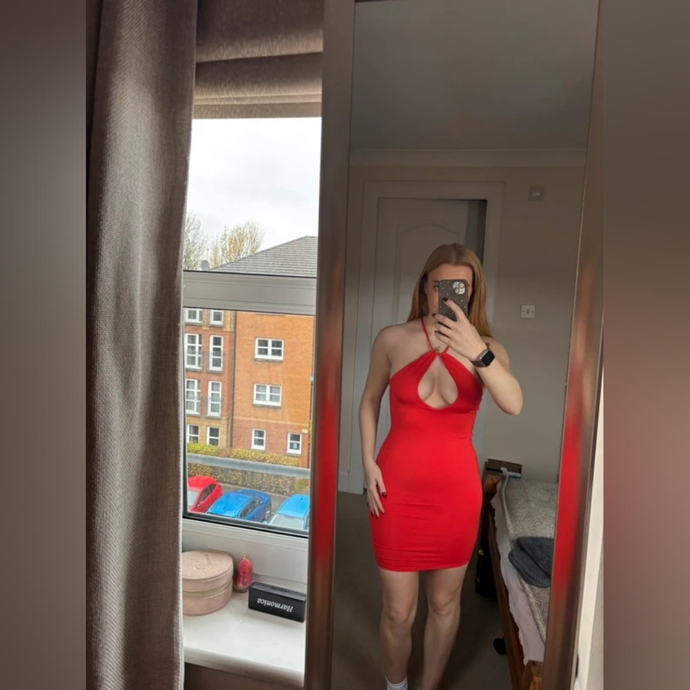 Oh Polly Red Backless Dress